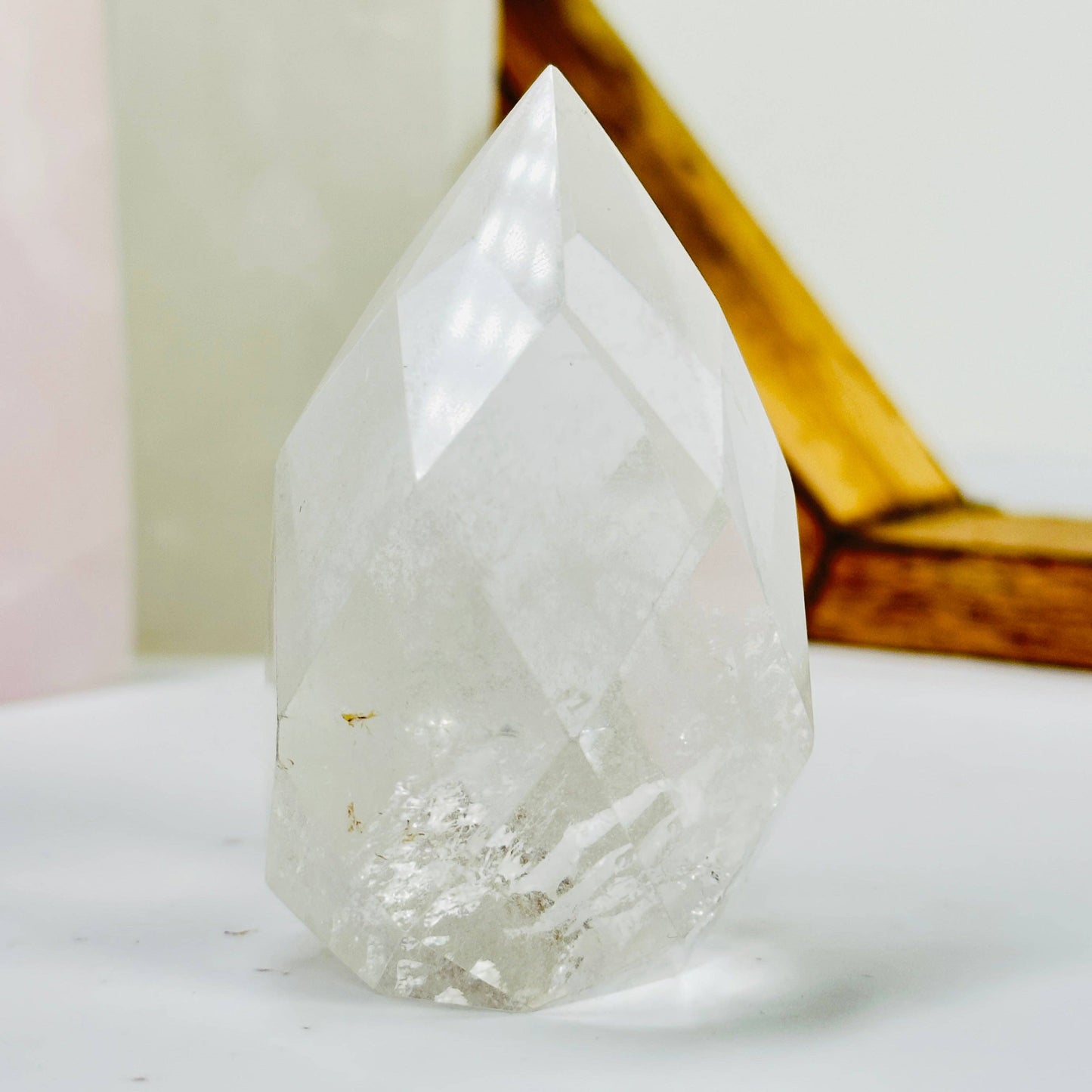 Crystal Quartz Crystal Faceted Egg High Quality #5 - Easter