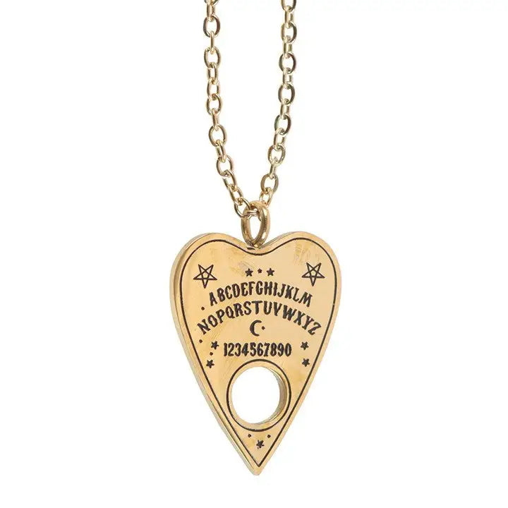 Talking Board Planchette Necklace On Greeting Card image 3