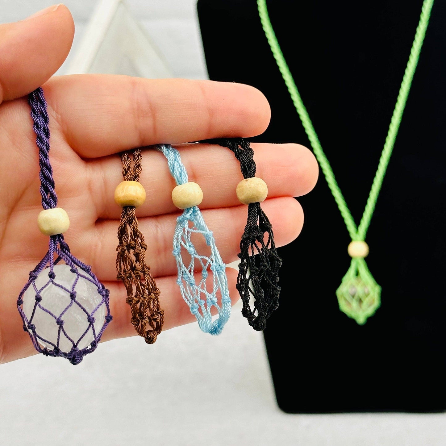 Crystal Holder Necklace - You Select Style -