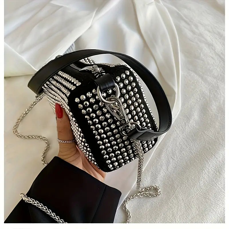 Black Studded Handbag