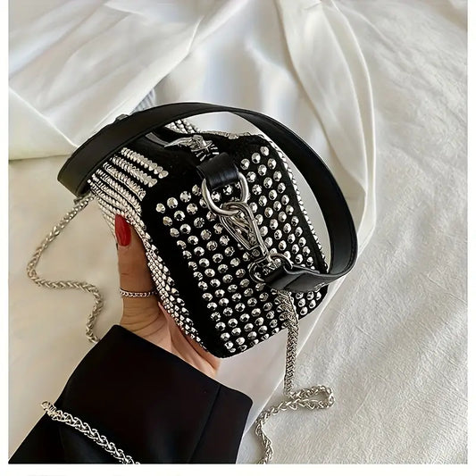 Black Studded Handbag