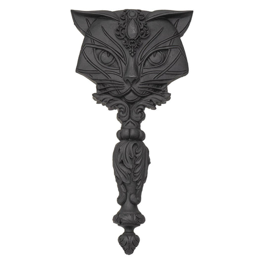 Sacred Black Cat Hand Mirror