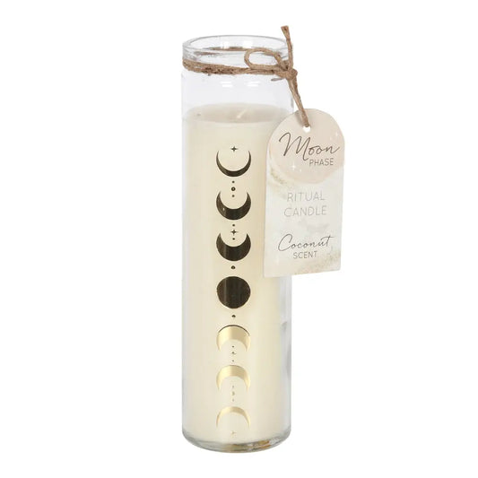 Moon Phase Coconut Tube Candle image 0