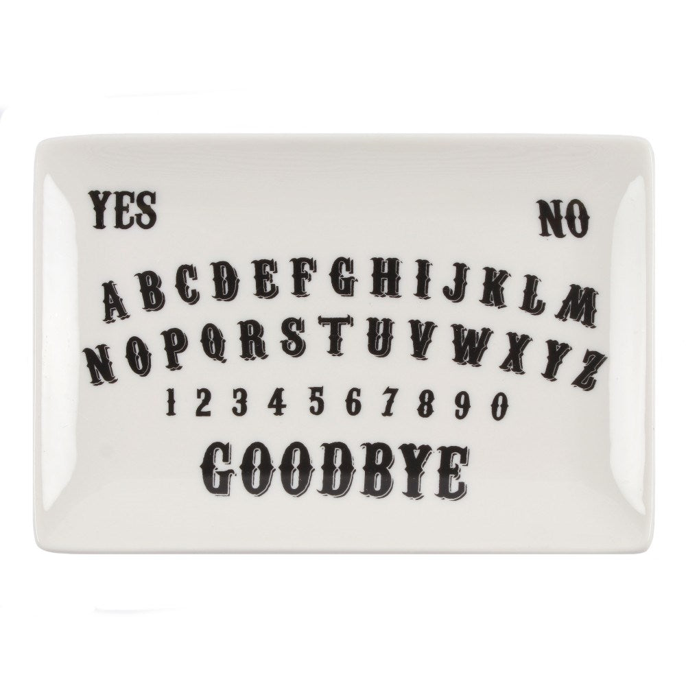 White Ouija Spirit Board Trinket Dish image 0
