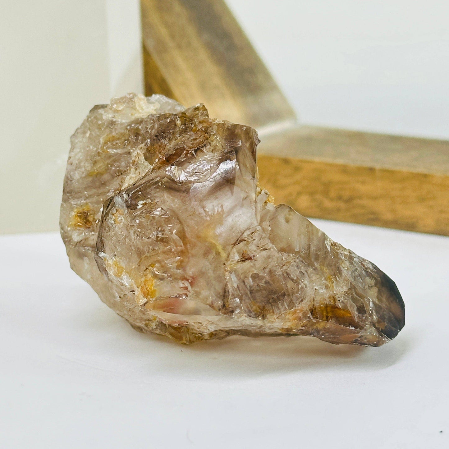 Alligator Smokey Quartz Crystal Cluster Natural Stone