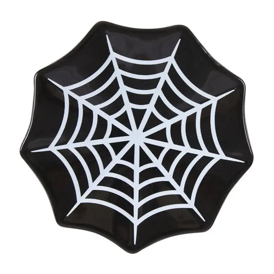 Gothic Spiderweb Halloween Trinket Dish image 0