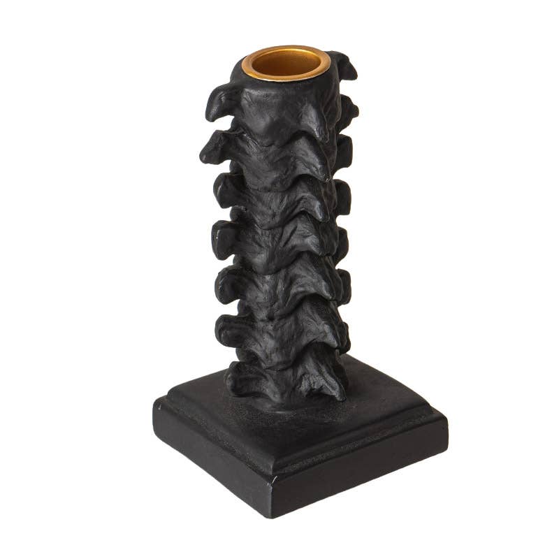 Skull Gothic Vertebrae Candleholder