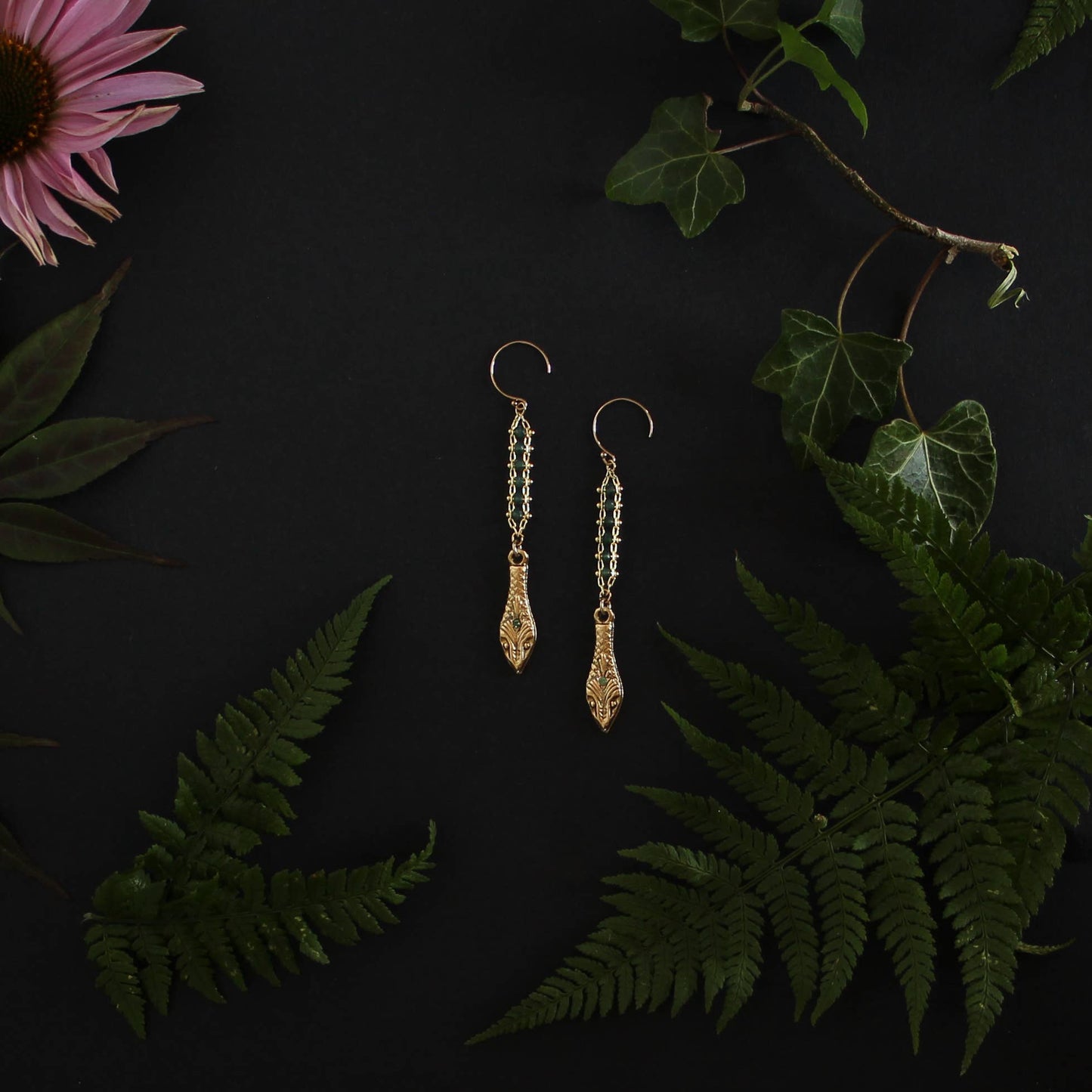 Feathered Serpent Earrings