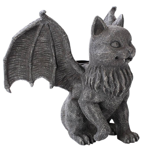 Vampire Cat Gargoyle Candleholder