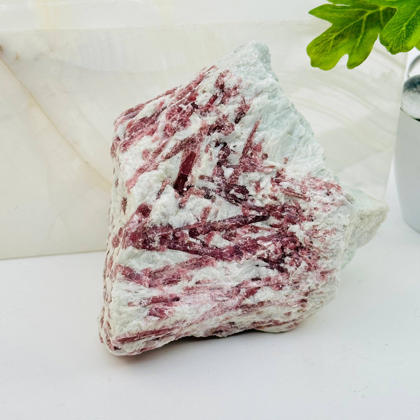 Natural Pink Tourmaline on Matrix Crystal Clusters