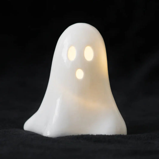 Ceramic Light Up Led Halloween Ghost image 0