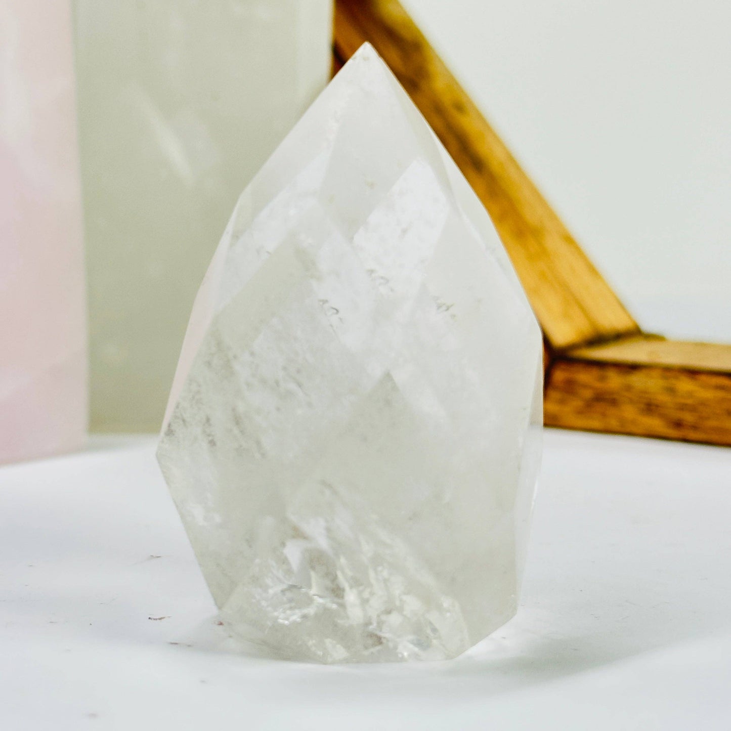 Crystal Quartz Crystal Faceted Egg High Quality #5 - Easter