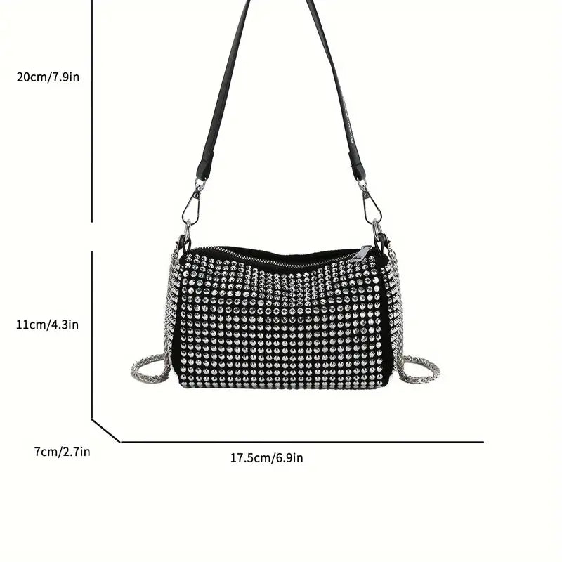 Black Studded Handbag