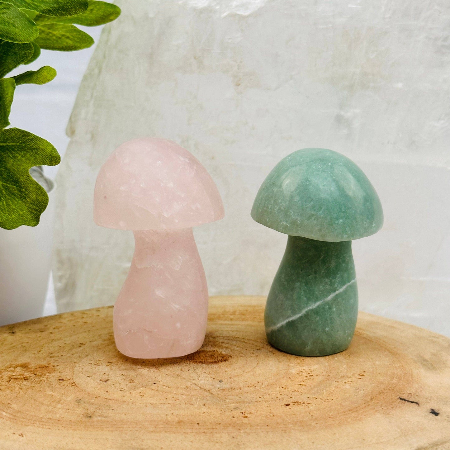 Crystal Gemstone Mushrooms Carving - You Choose Stone