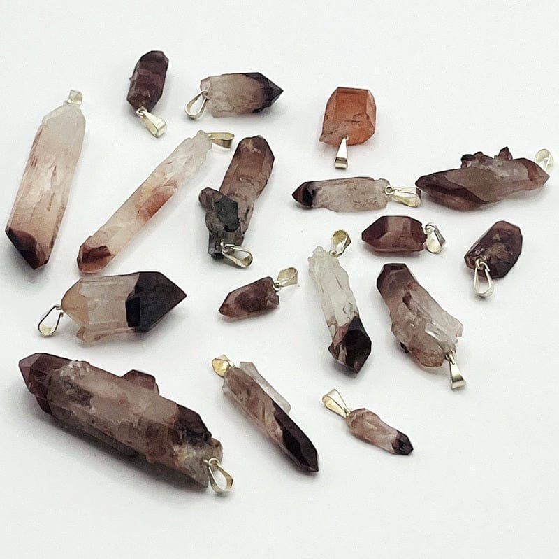 Lithium Quartz Crystal Point Pendant Jewelry