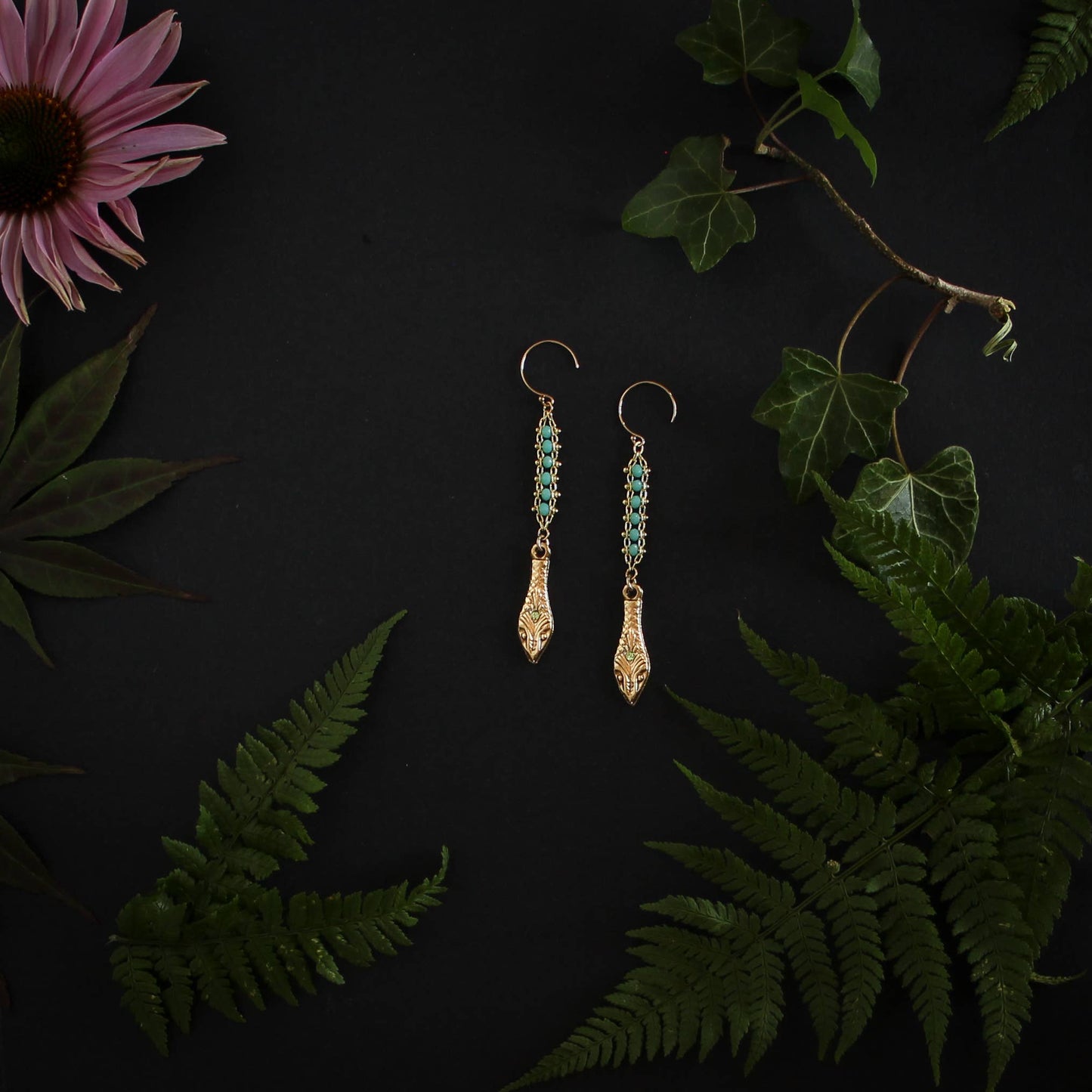 Feathered Serpent Earrings