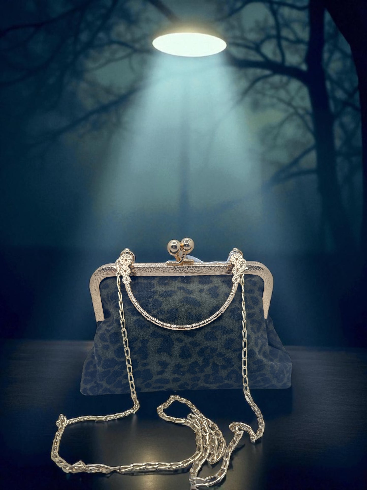Vintage Style Leopard Print Bags