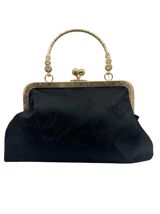 Vintage Style Black Print Bag