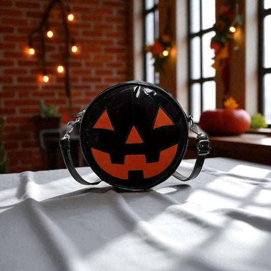 Pumpkin Face Crossbody Bag