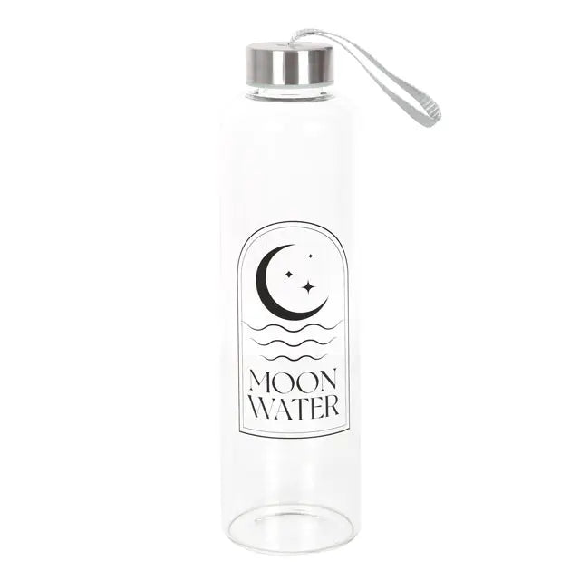Moon Water Reusable Glass Water Bottle image 1