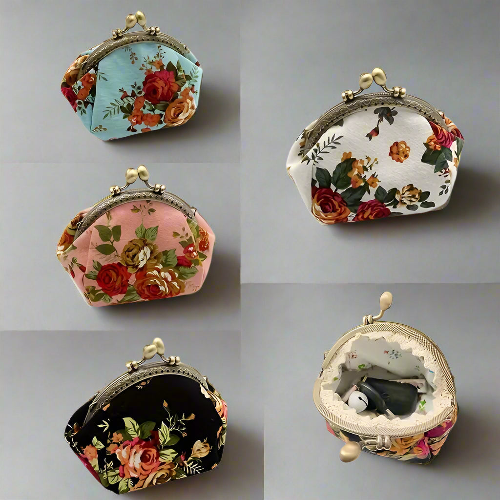 Vintage Floral Coin Purse