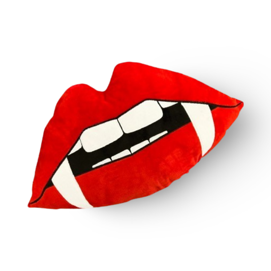 12" Fang Plush Pillow, Halloween Decor
