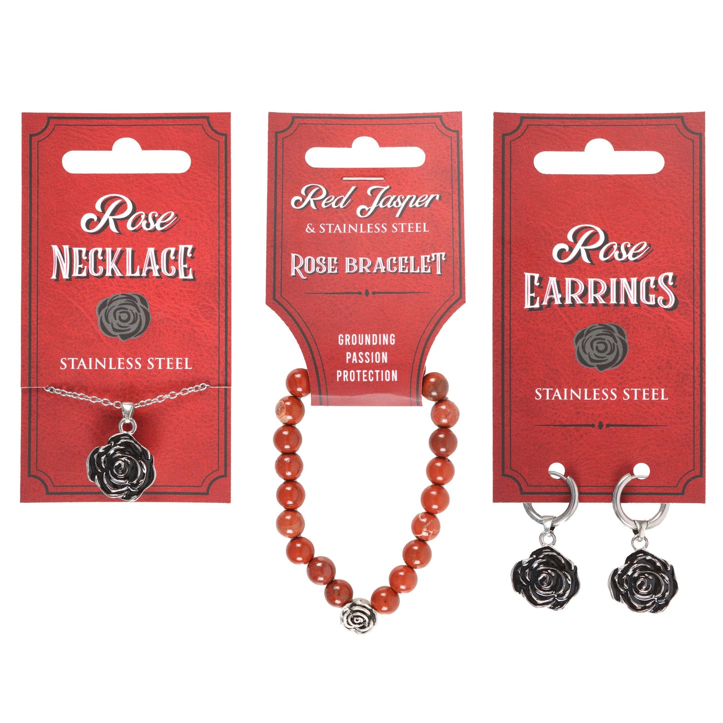 Gothic Rose Jewelry Pieces
