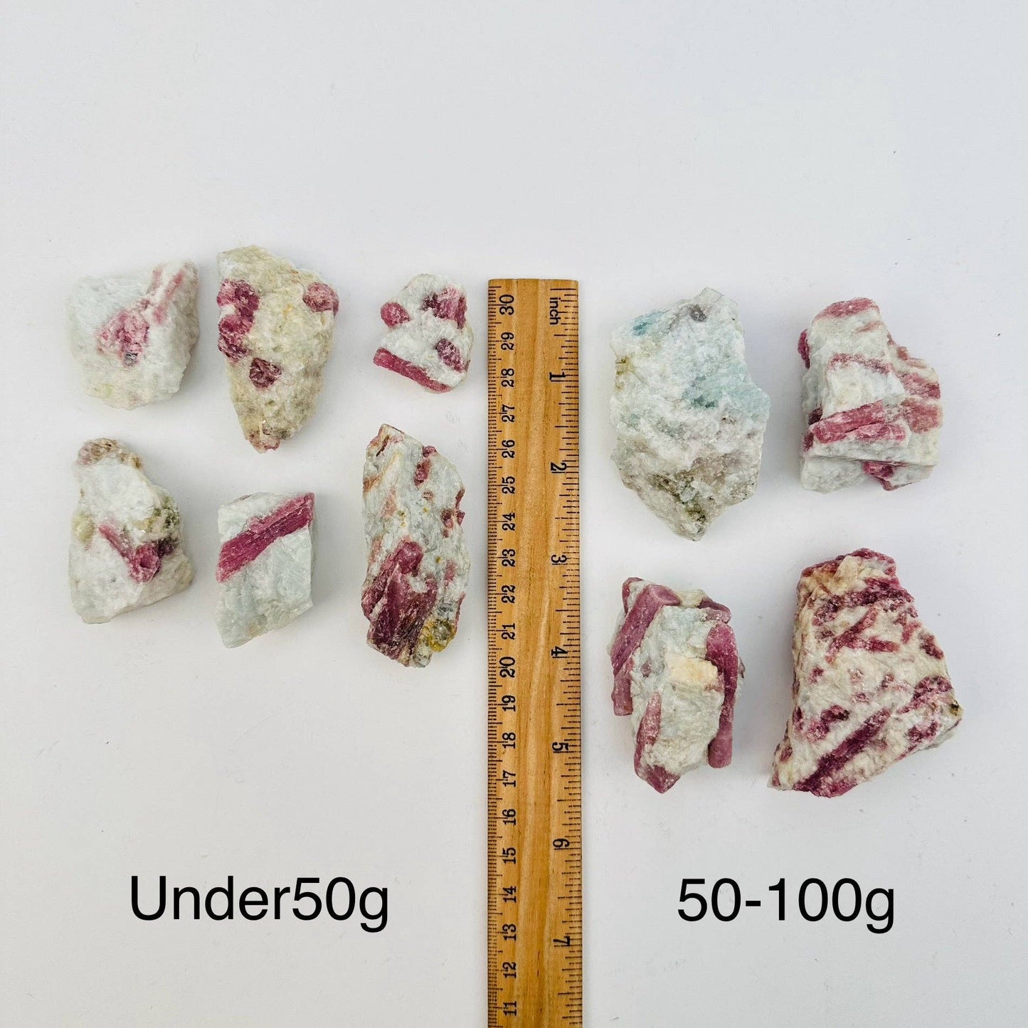 Natural Pink Tourmaline on Matrix Crystal Clusters