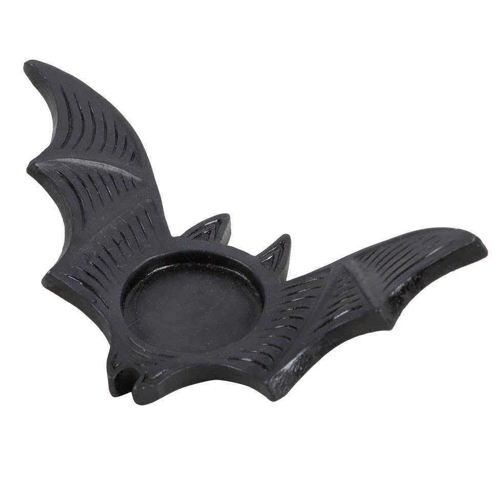 Black Bat Tealight Candle Holder