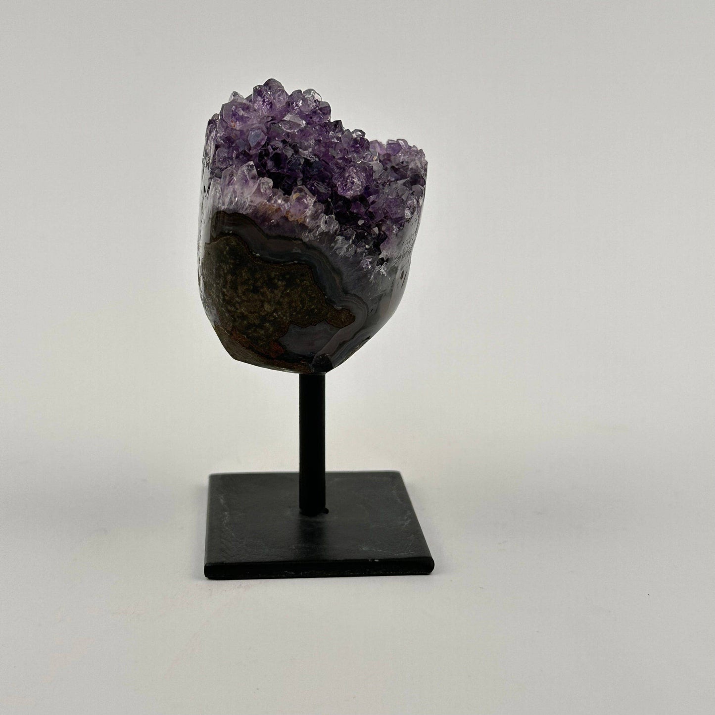Amethyst Stalactite Crystal On A Metal Stand