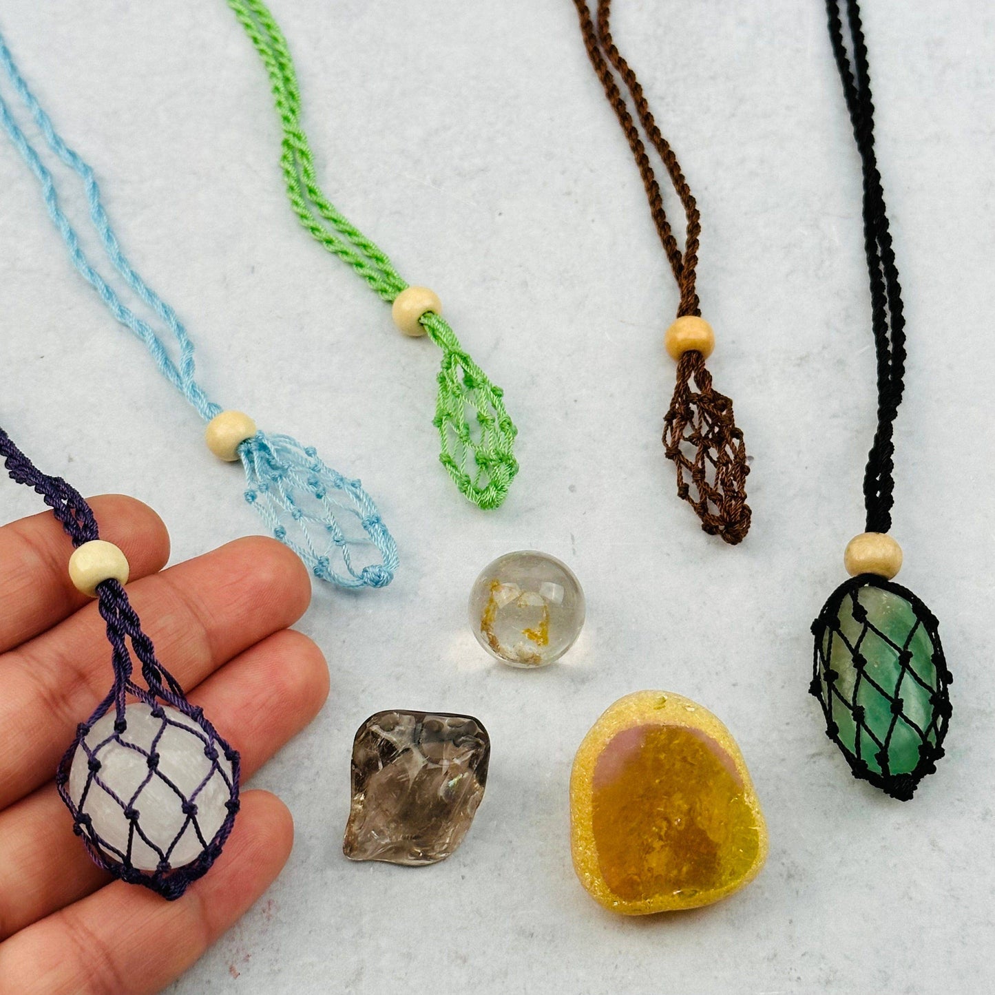 Crystal Holder Necklace - You Select Style -