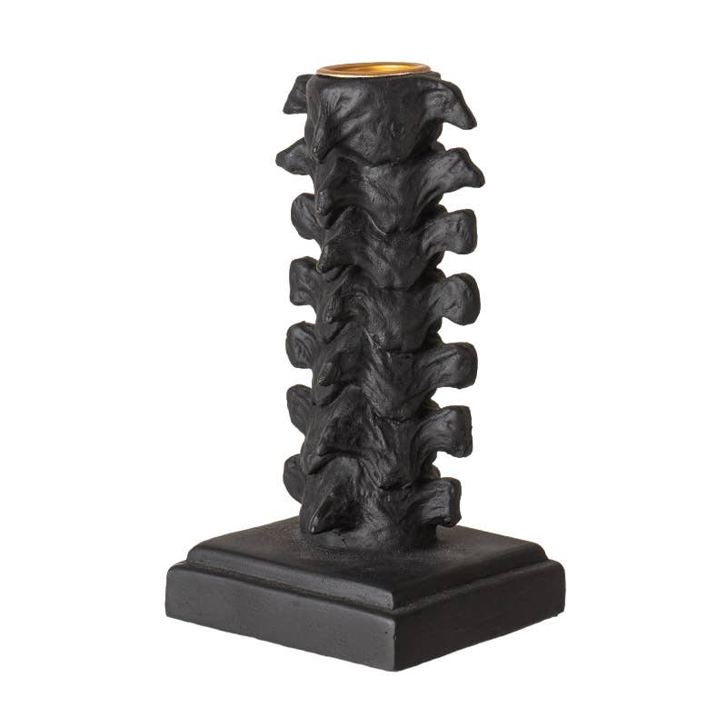Skull Gothic Vertebrae Candleholder