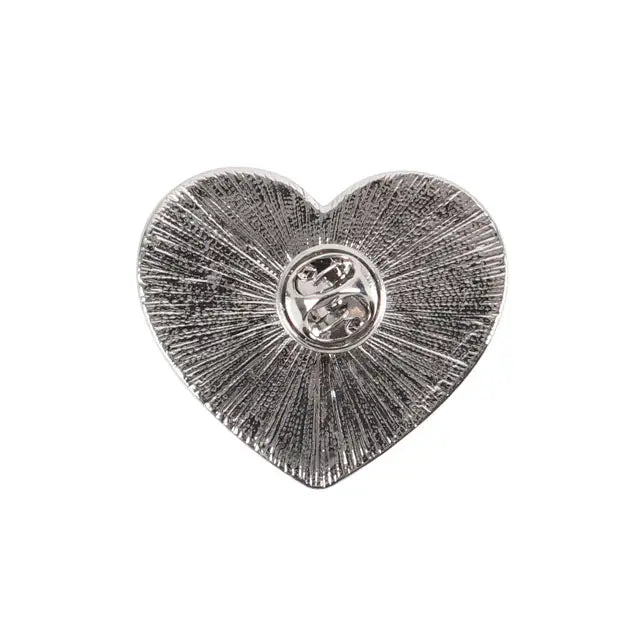 Goth Mum Black Heart Mother's Day Pin Badge image 3