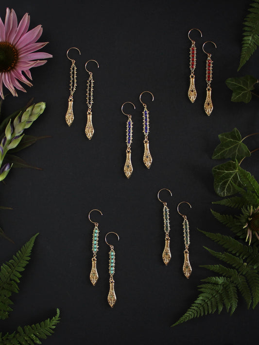 Feathered Serpent Earrings