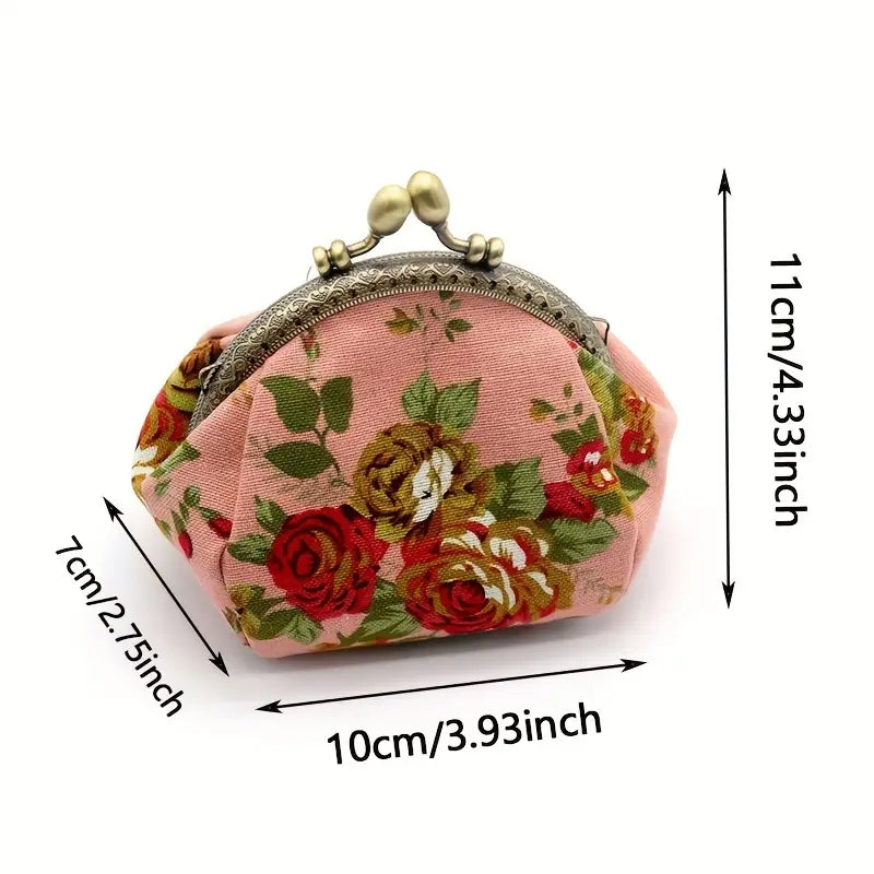 Vintage Floral Coin Purse
